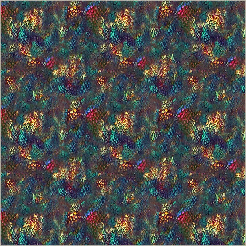 Fabric Windham Opal Dragon Scales Dragon Kingdom by the Quarter Yard 54811D-8