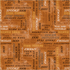 A repeating Halloween-themed pattern with words like 'Spooky', 'Happy Halloween', 'BOO!', 'trick or treat', 'wicked', and 'soul' in multiple fonts and colors on a warm orange-brown background.