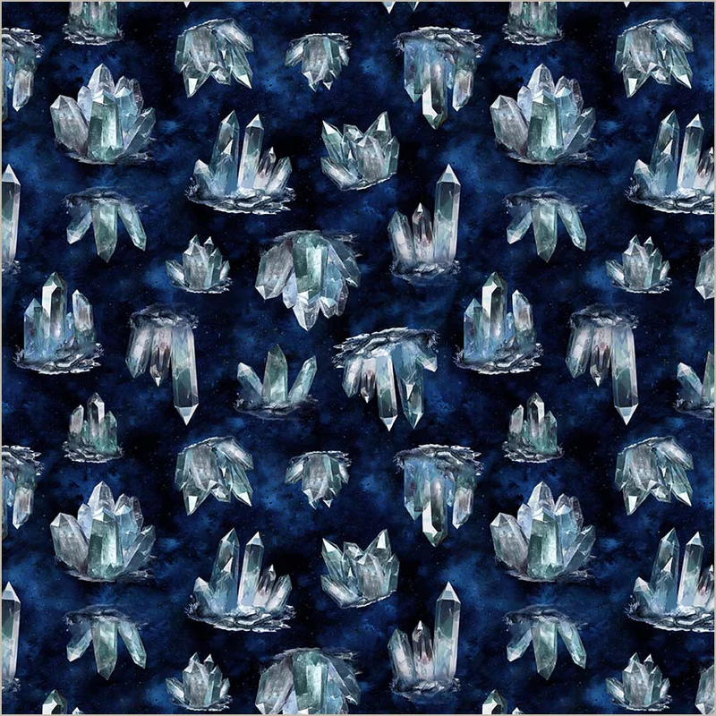 Fabric Windham Quartz Crystal Magic Dragon Kingdom by the Quarter Yard 54825D-11