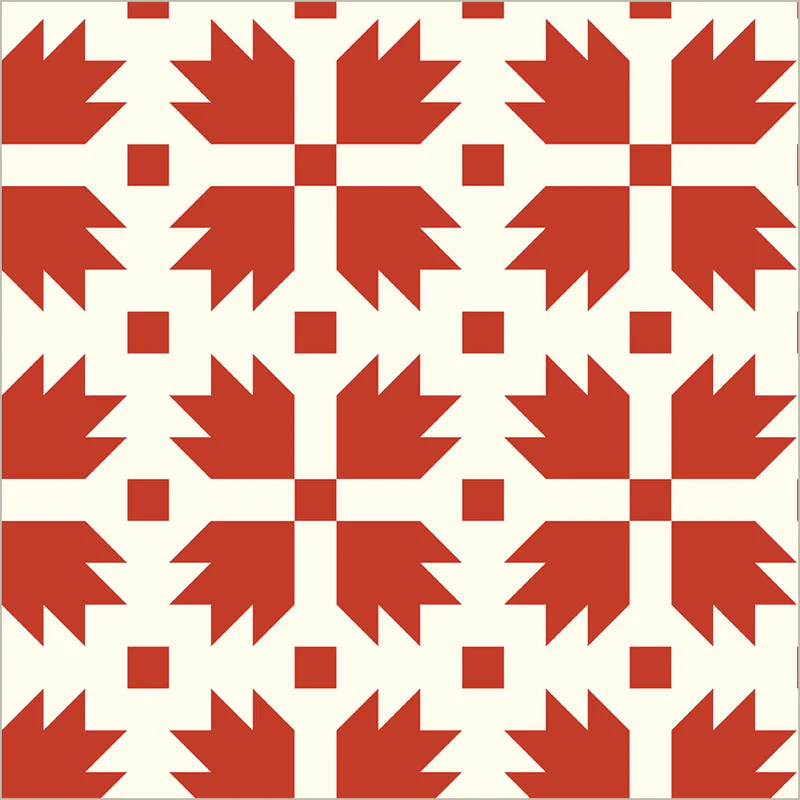 Fabric Windham Red Bear Paw Perfect Points II by the Quarter Yard 54879-1