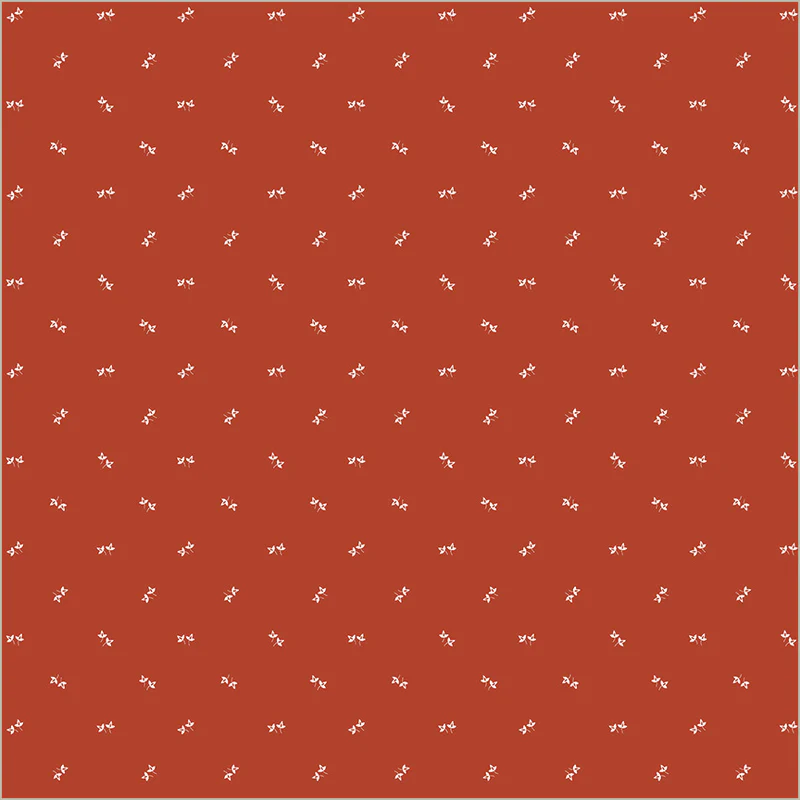 Fabric Windham Red Sprinkled Leaves Front Porch by the Quarter Yard 54866-9