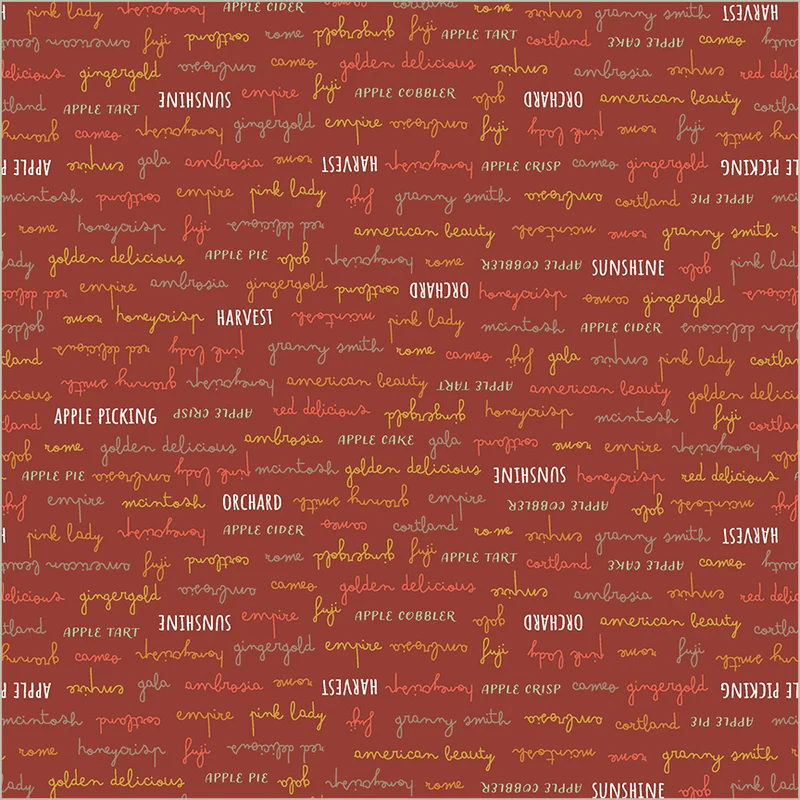 Fabric Windham Ruby Orchard Delights Honeycrisp by the Quarter Yard 55194-8