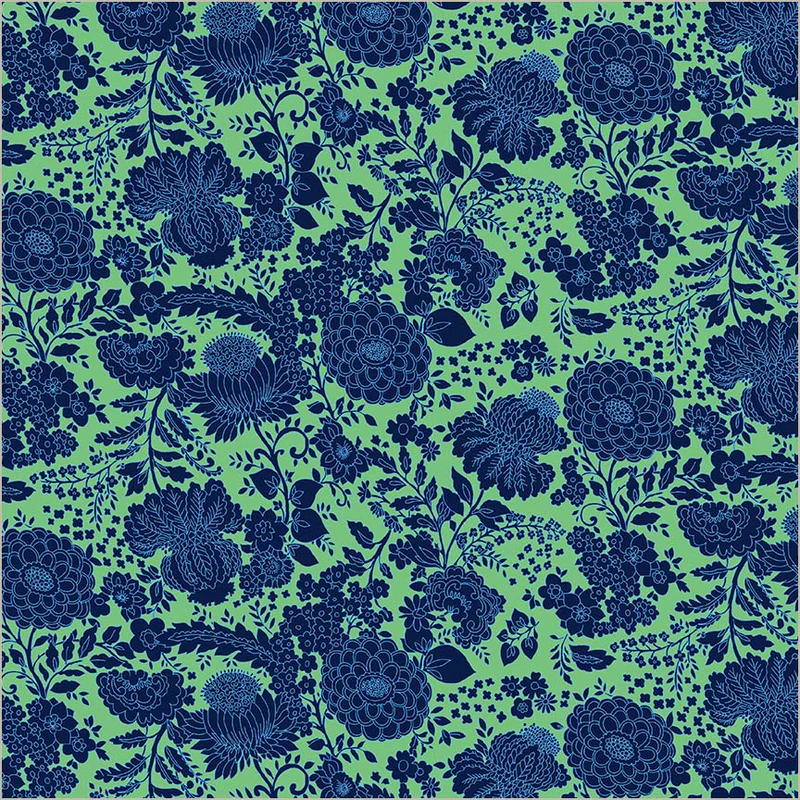 Fabric Windham Sea Green Kim Sweet Talk by the Quarter Yard 54901-10