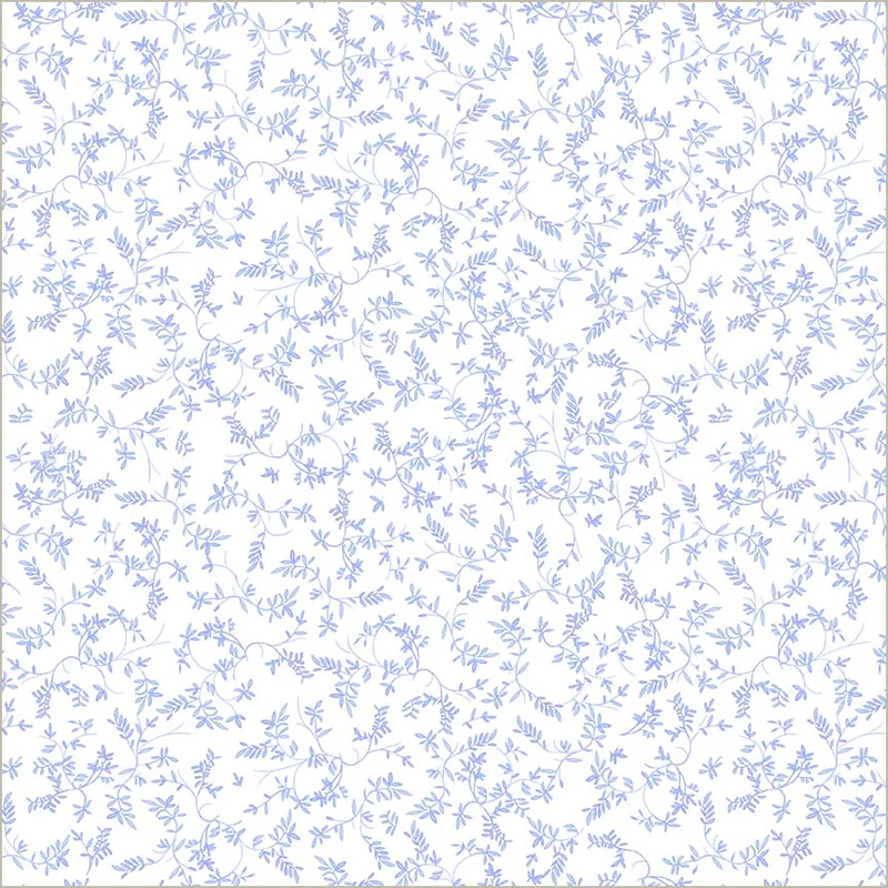 Fabric Windham Soft Blue Flowing Vine China Blue by the Quarter Yard 54938-5