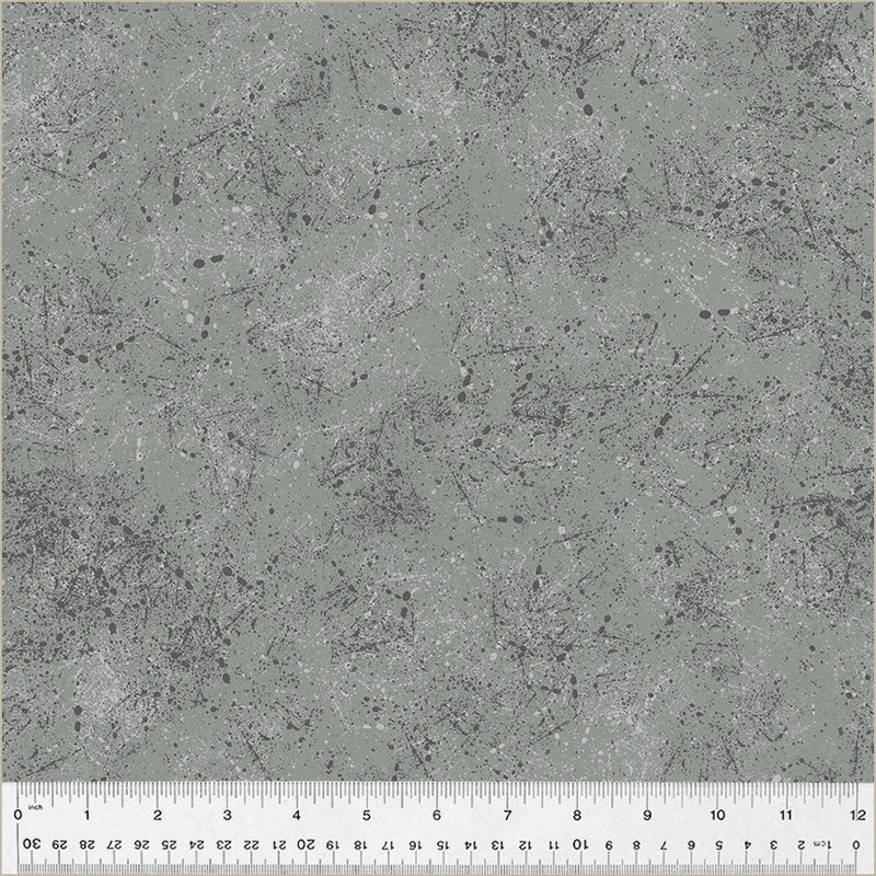 Fabric Windham Steel Splatter Noteworthy by the Quarter Yard 53857-18