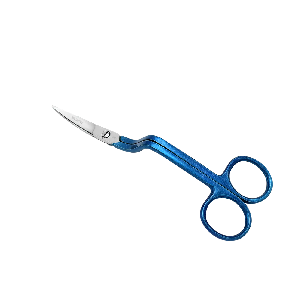 Famore 6" True Left Handed Double Curved Machine Embroidery Scissors 747L
