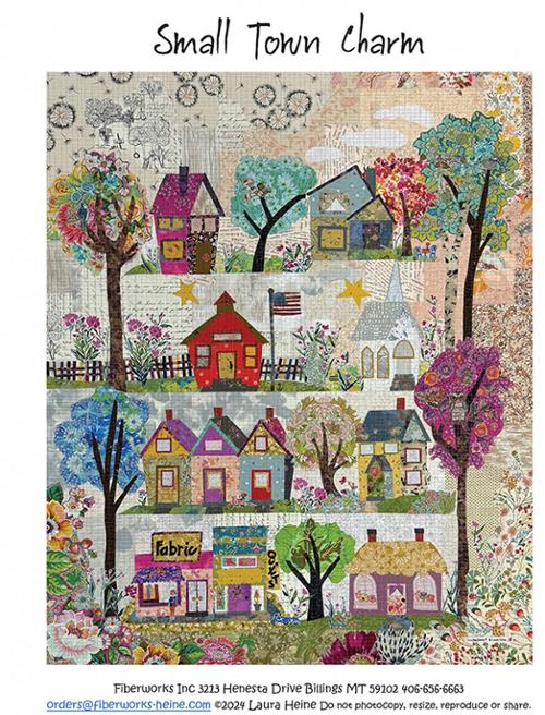 Fiberworks Small Town Charm Collage Applique Pattern LHFW-STC