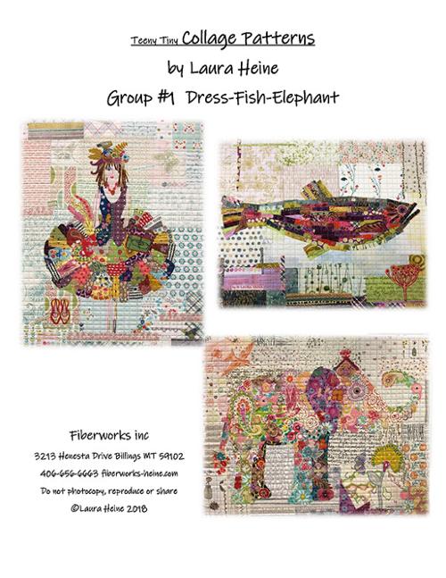 Fiberworks Teeny Tiny Collage Pattern Collection 1 LHFW-TT1