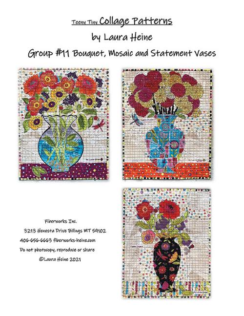 Fiberworks Teeny Tiny Collage Pattern Collection Group #11 LHFW-TT11