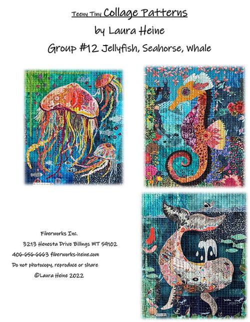 Fiberworks Teeny Tiny Collage Pattern Collection Group #12 LHFW-TT12