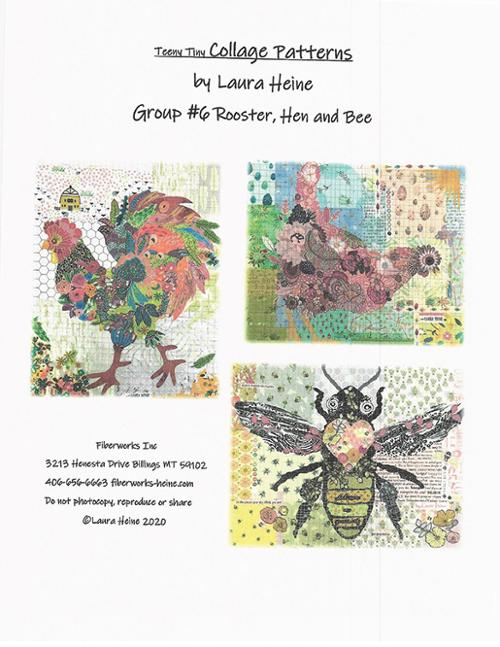 Fiberworks Teeny Tiny Collage Pattern Collection Group #6 LHFW-TT6