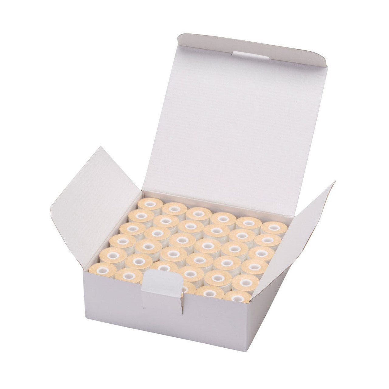 Fil-Tec Economy Style L Prewound 60wt Paper Sided Embroidery Bobbins 144pc Box White