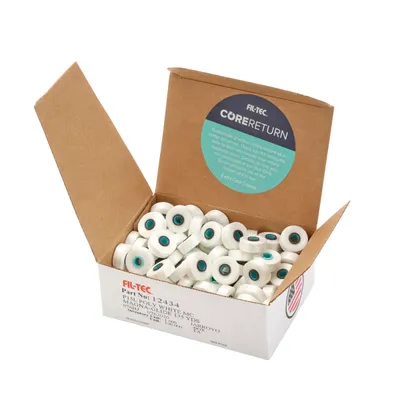 Fil-Tec Magna-Glide Classic Style L Prewound 60wt Embroidery Bobbins 100pc Box White