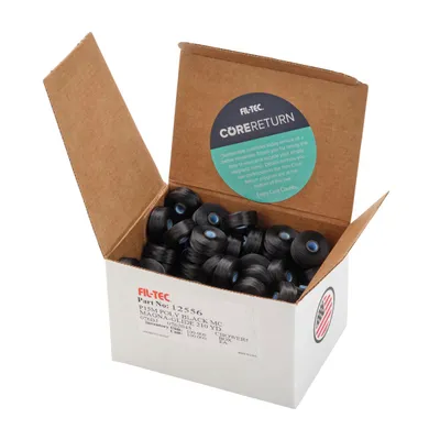Fil-Tec Magna-Glide Classic Style M Prewound 60wt Embroidery Bobbins 100pc Box Black