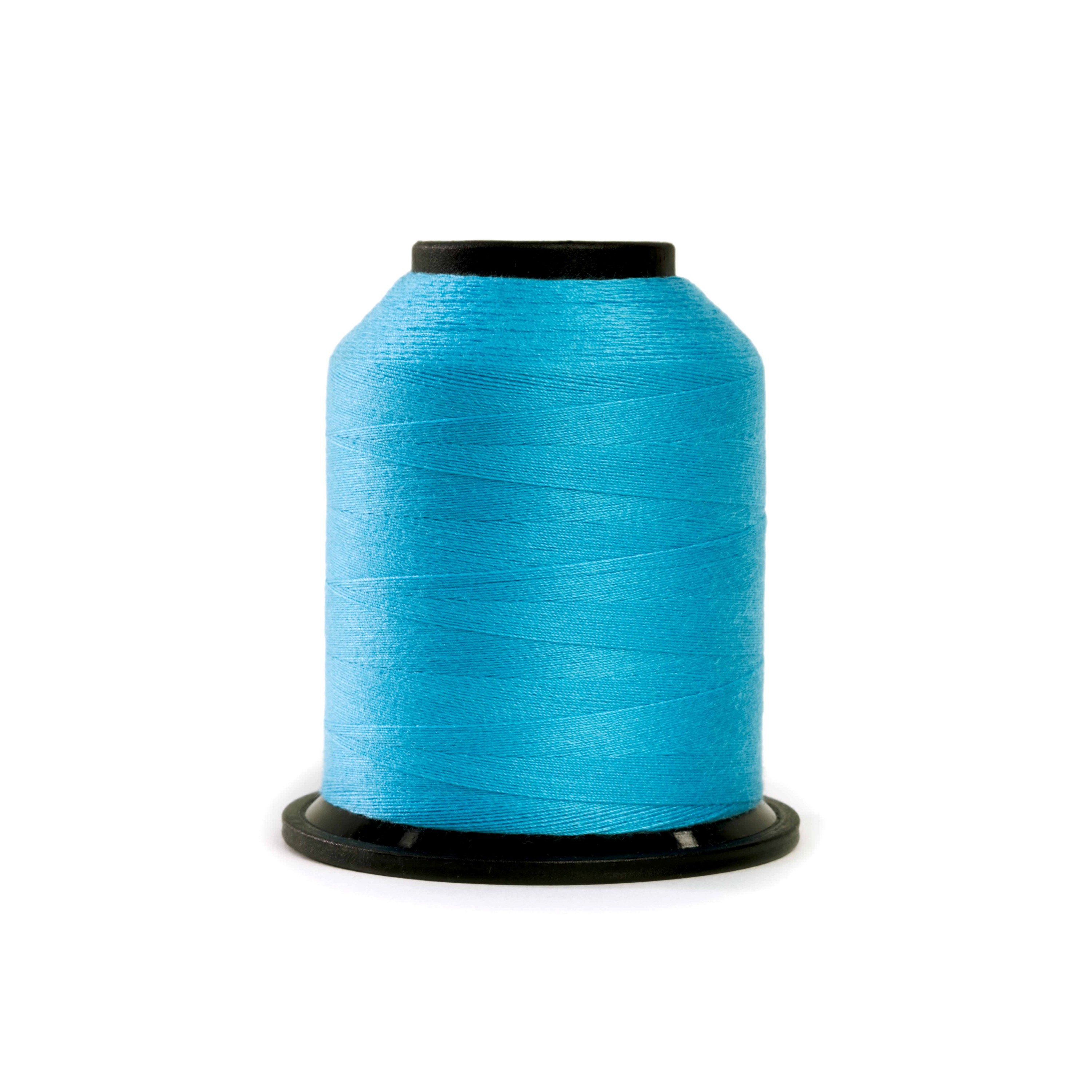 Grace Company Finesse Classic Quilting Thread Solid 1100yd Cone Tahitian Blue 5121