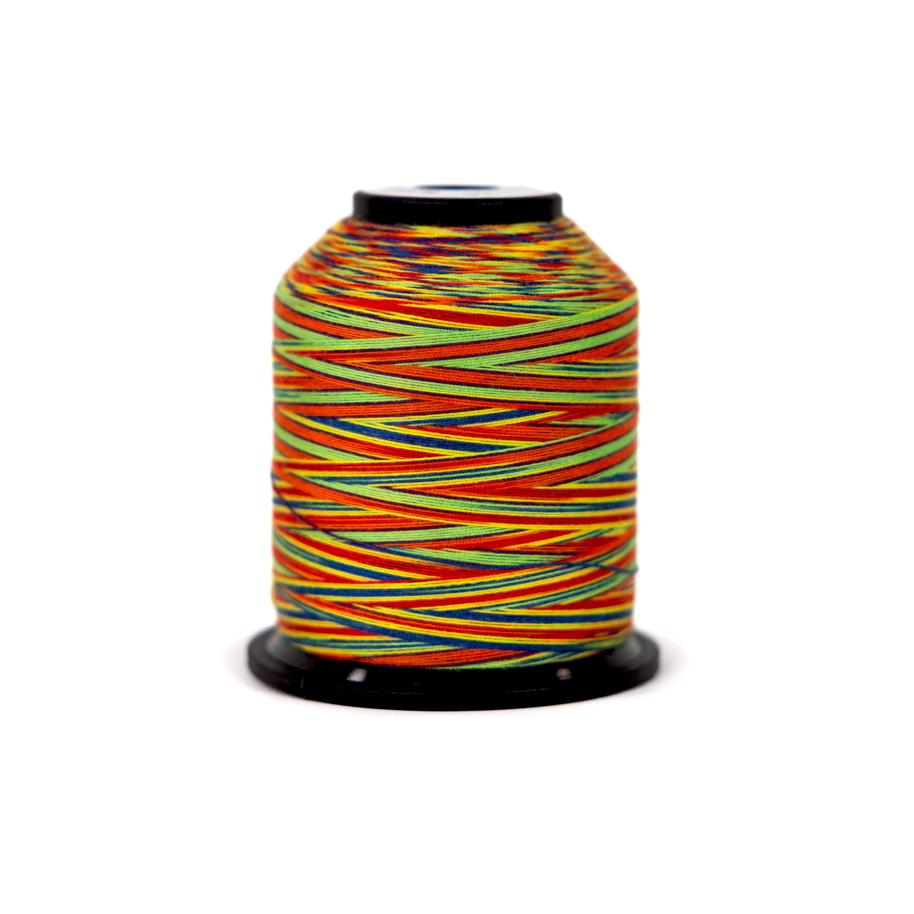 Grace Company Finesse Classic Quilting Thread Variegated 1100yd Cone Rainbow 2979