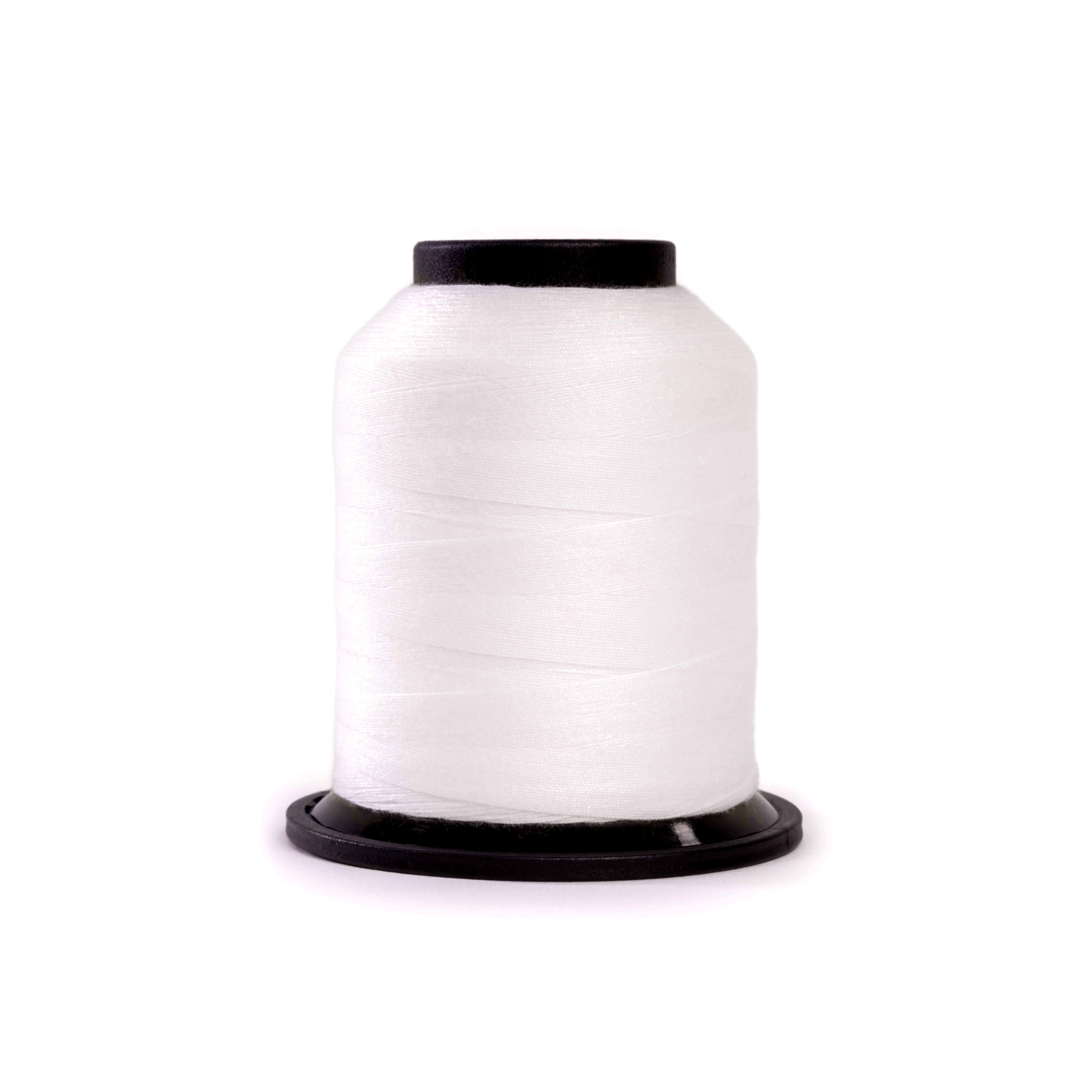 Grace Company Finesse Quilting Thread Solid 1100yd Cone Snow White 3283