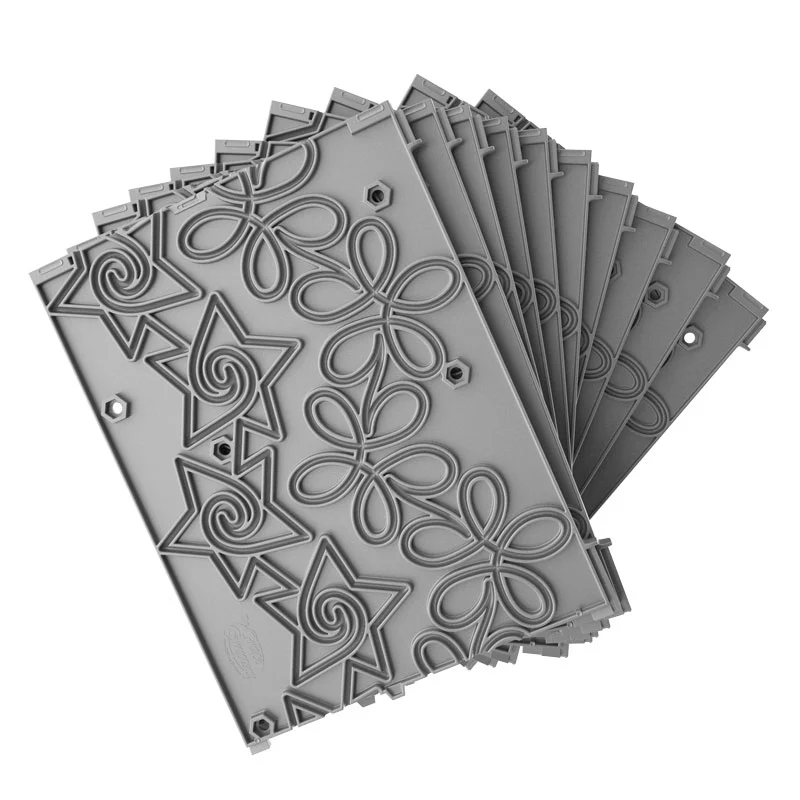 Grace Company Plastic Pattern Perfect Stars & Flowers 13626