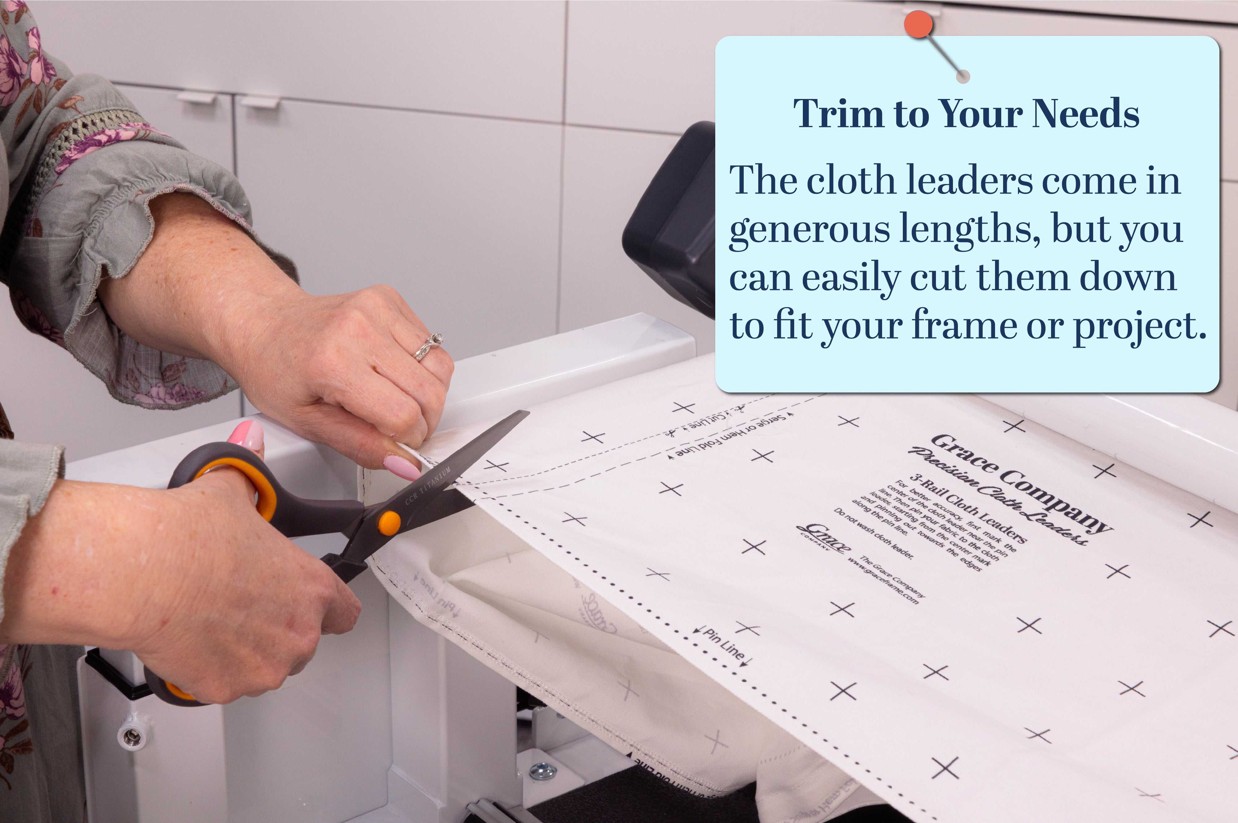 Grace Company Precision Cloth Leaders Set Trim to Your Needs