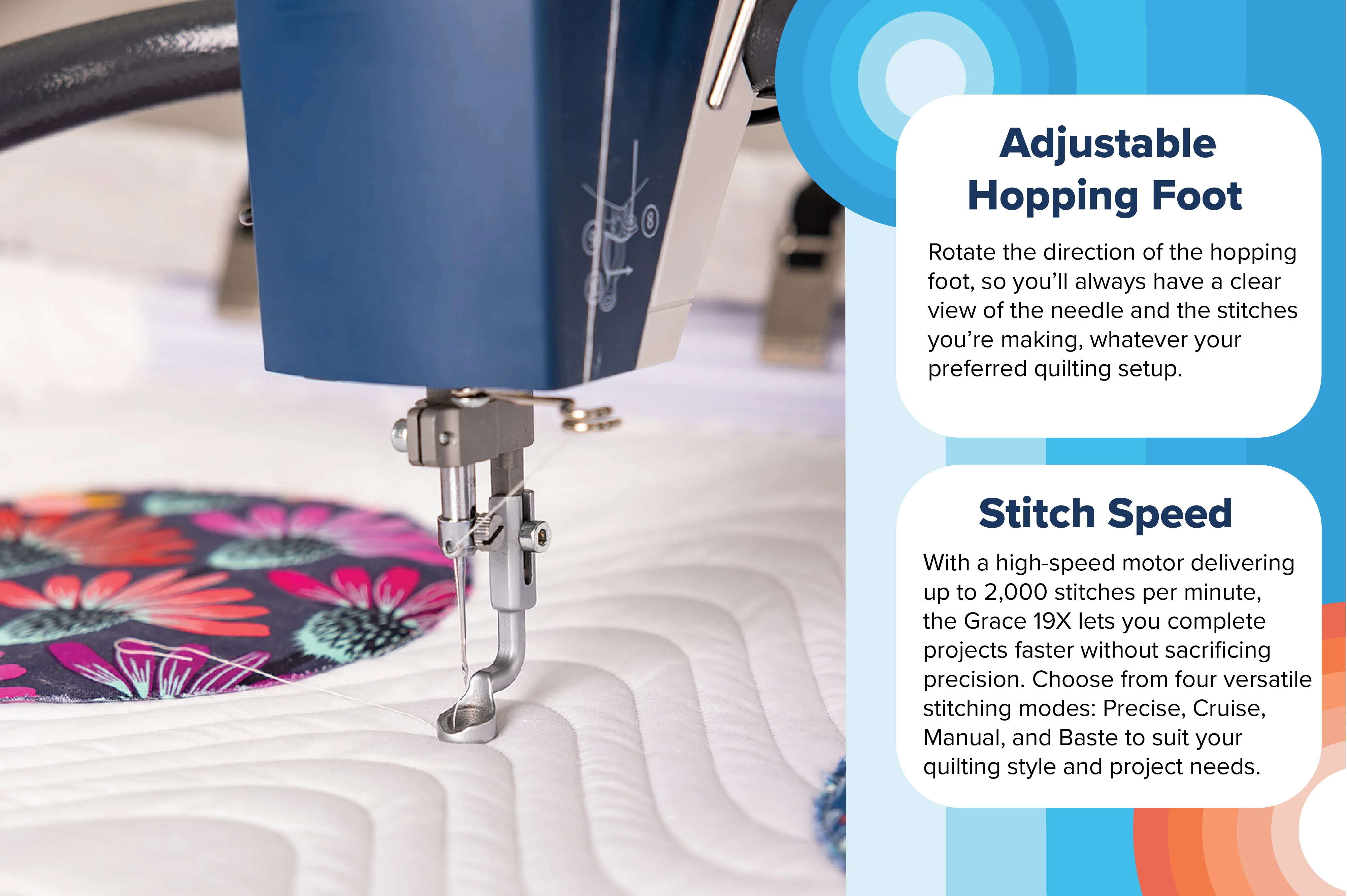 Grace Company Q'Nique 19X Longarm Quilting Machine