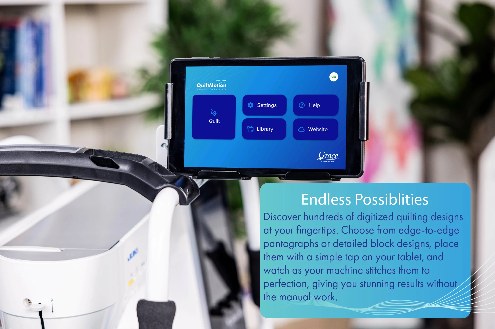 Grace Company QuiltMotion X Foundations Automated Quilting System for Domestic Machines 19140