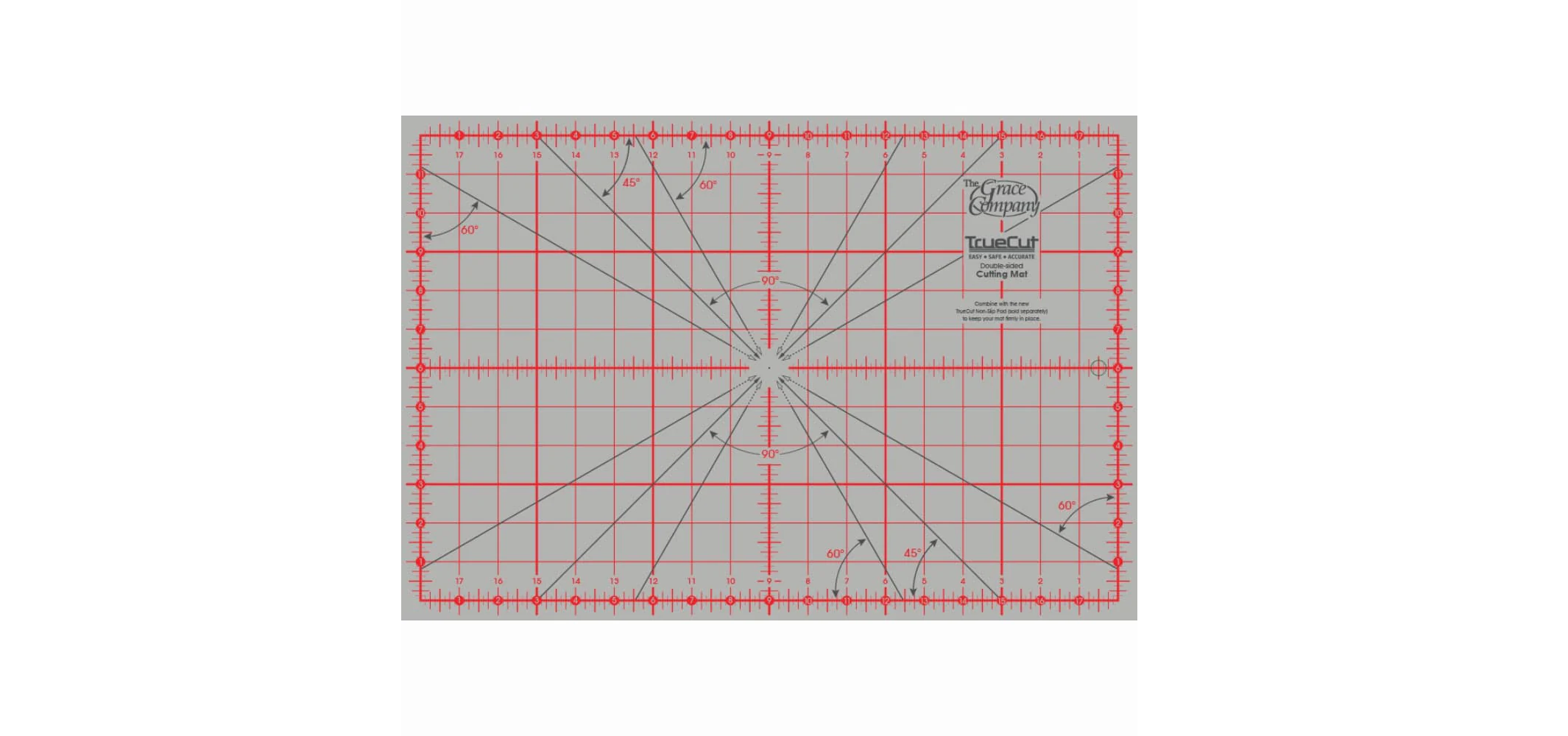 Grace Company TrueCut 12x18" Dual Sided Self Healing Cutting Mat 21022