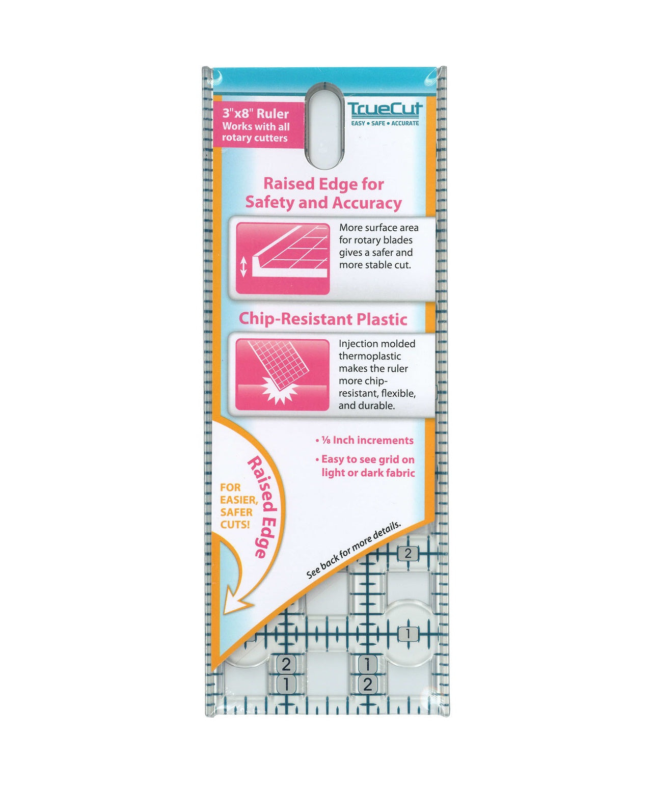 Grace Company TrueCut 3x18" Quilting Ruler 21009