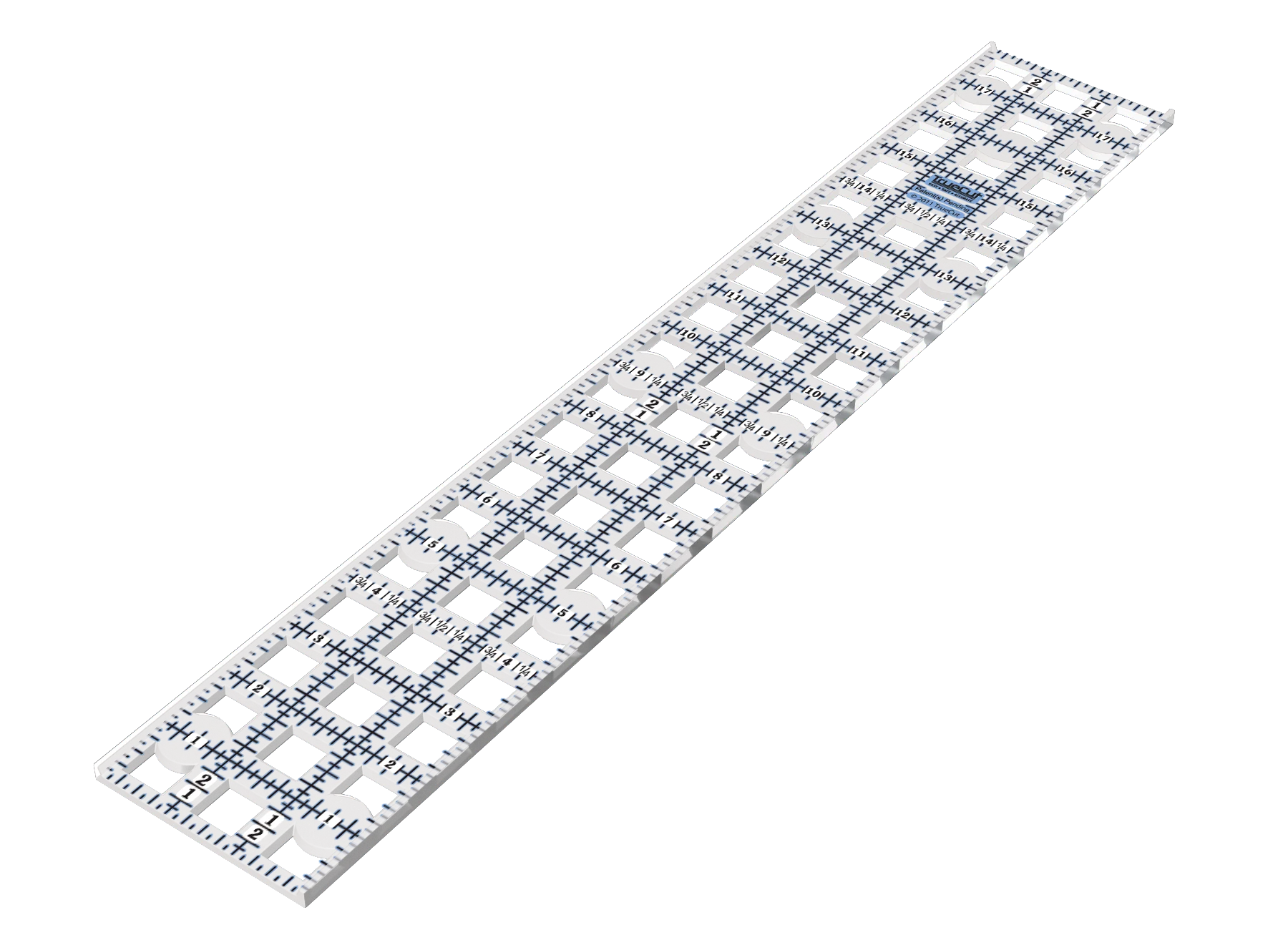 Grace Company TrueCut 3x18" Quilting Ruler 21009