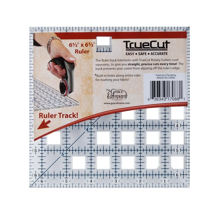 Grace Company TrueCut 6.5" Square Quilting Ruler 21013