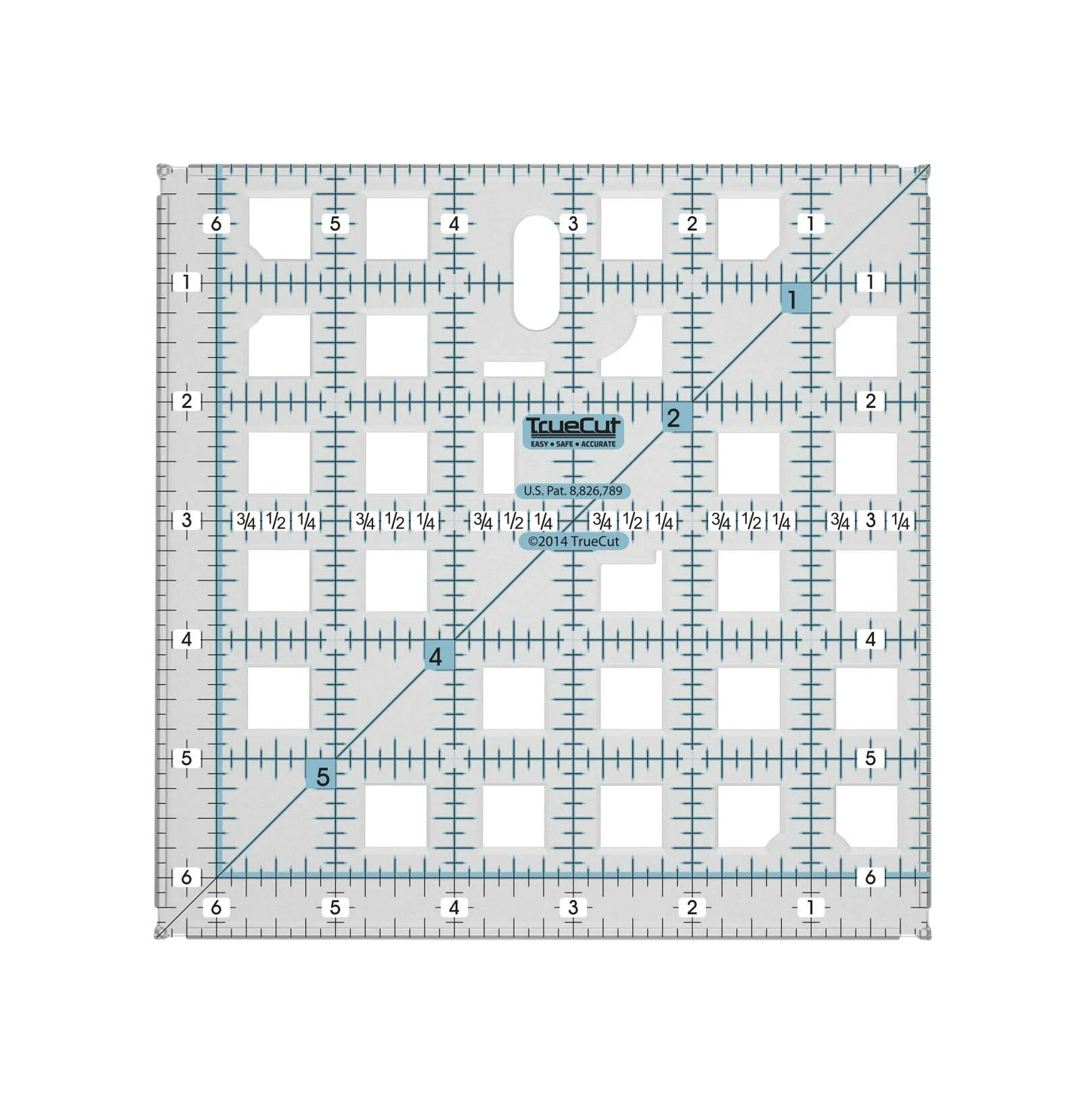 Grace Company TrueCut 6.5" Square Quilting Ruler 21013