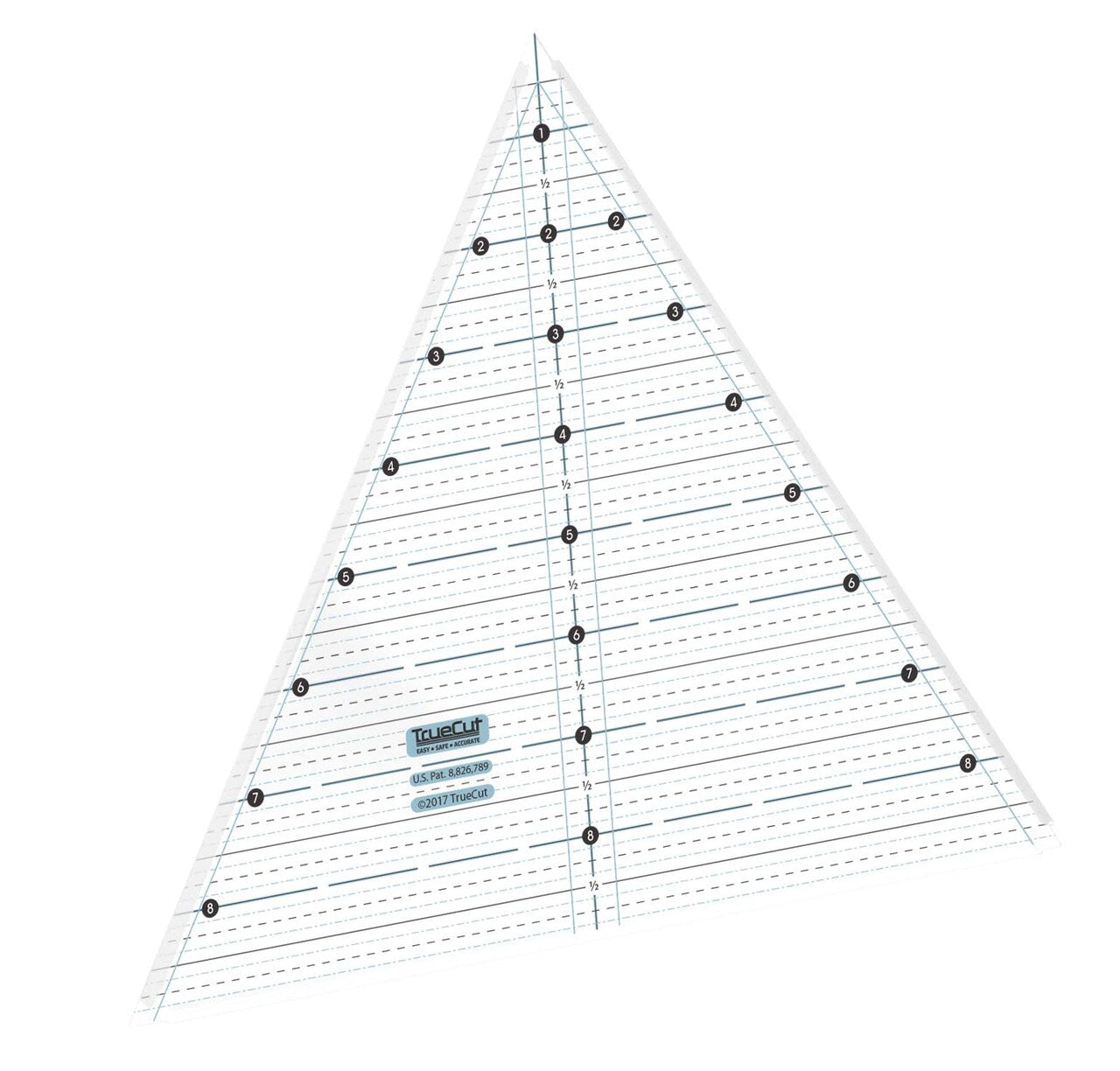 Grace Company TrueCut Equilateral Triangle Quilting Ruler 60° 21042
