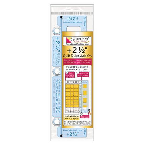 Guidelines Plus 2.5" Quilt Ruler Add On QR-P25A