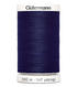Spool of Gutermann thread in navy blue on a white background