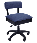 Arrow Sewing Height Adjustable Hydraulic Sewing Chair H8130 Duchess Blue for Sale at World Weidner