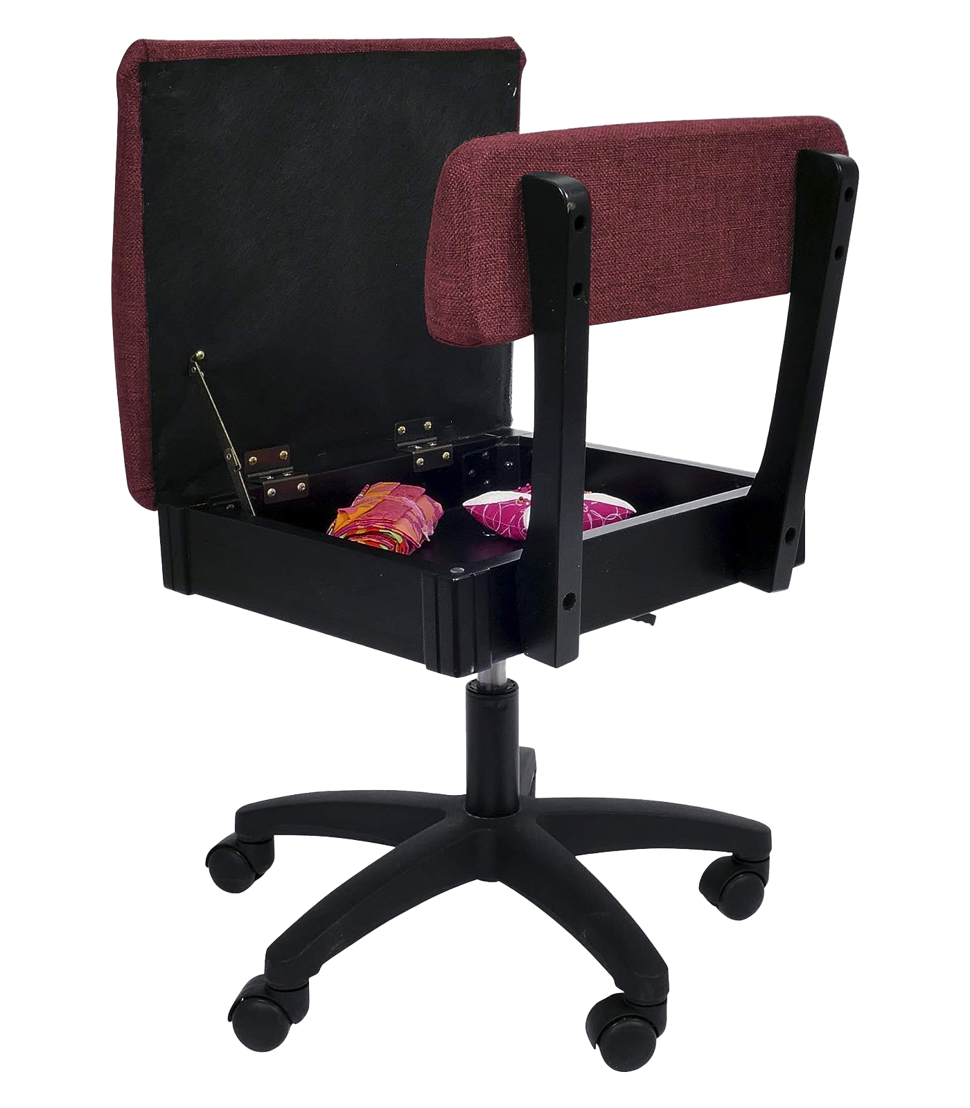 Arrow Sewing Height Adjustable Hydraulic Sewing Chair H8150 Crown Ruby for Sale at World Weidner