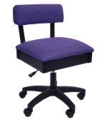 Arrow Sewing Height Adjustable Hydraulic Sewing Chair H160 Royal Purple for Sale at World Weidner