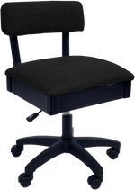 Arrow Sewing Height Adjustable Hydraulic Sewing Chair H170 Baroness Black for Sale at World Weidner