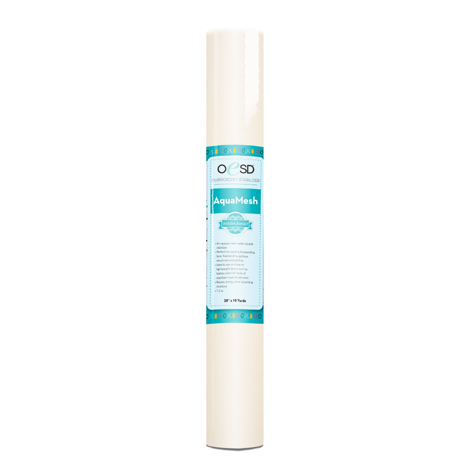 OESD AquaMesh Wash Away Embroidery Stabilizer 20"x10yd Roll HBWAM-20