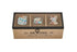 HTL Wooden 3 Compartment Sewing Notions Box G001-TN014