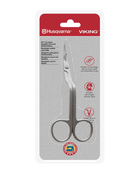 Husqvarna Viking 6" Double Curved Embroidery Scissors 920668996 for Sale at World Weidner