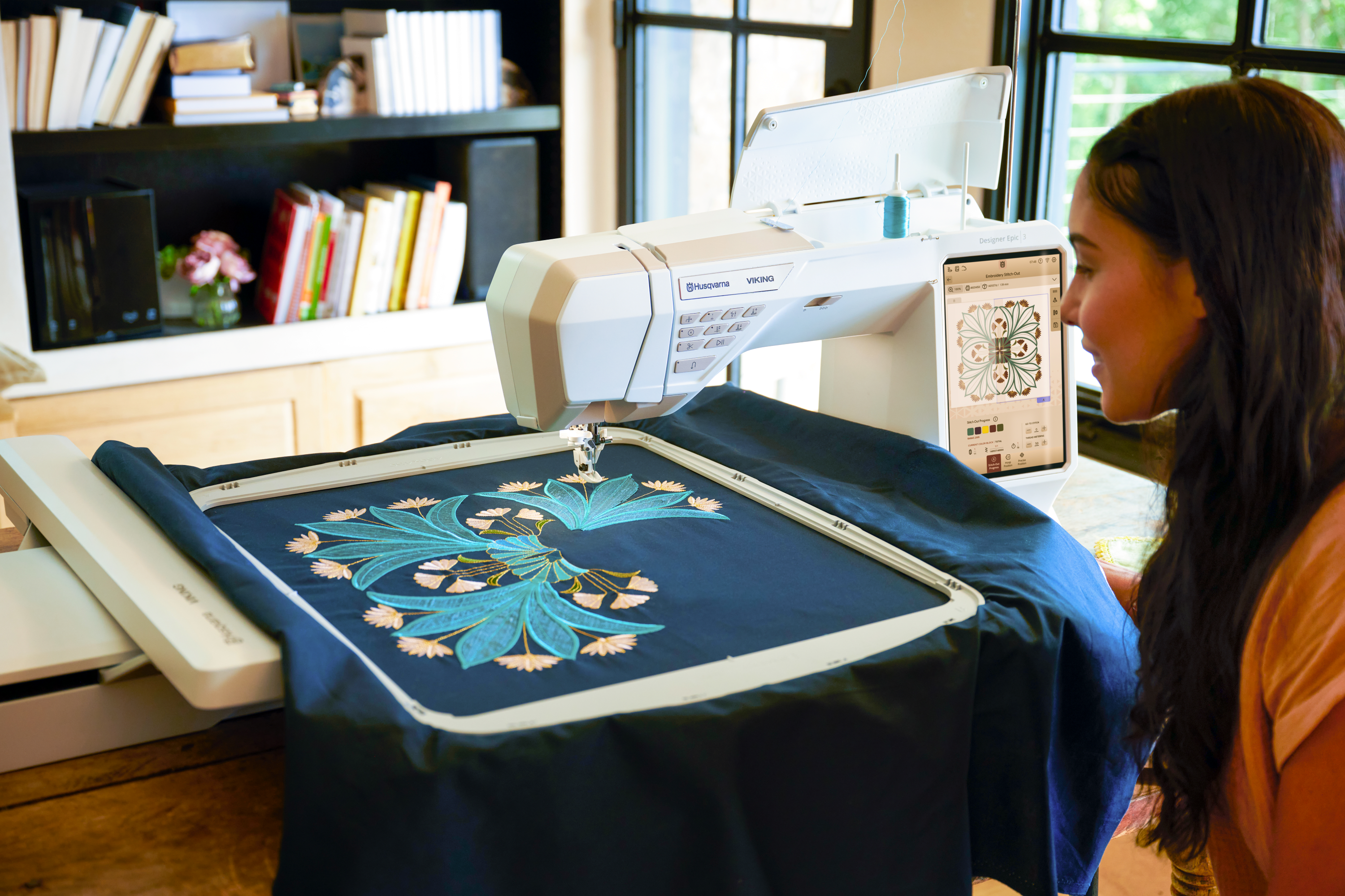 Husqvarna Viking Designer Epic 3 Sewing and Embroidery Machine