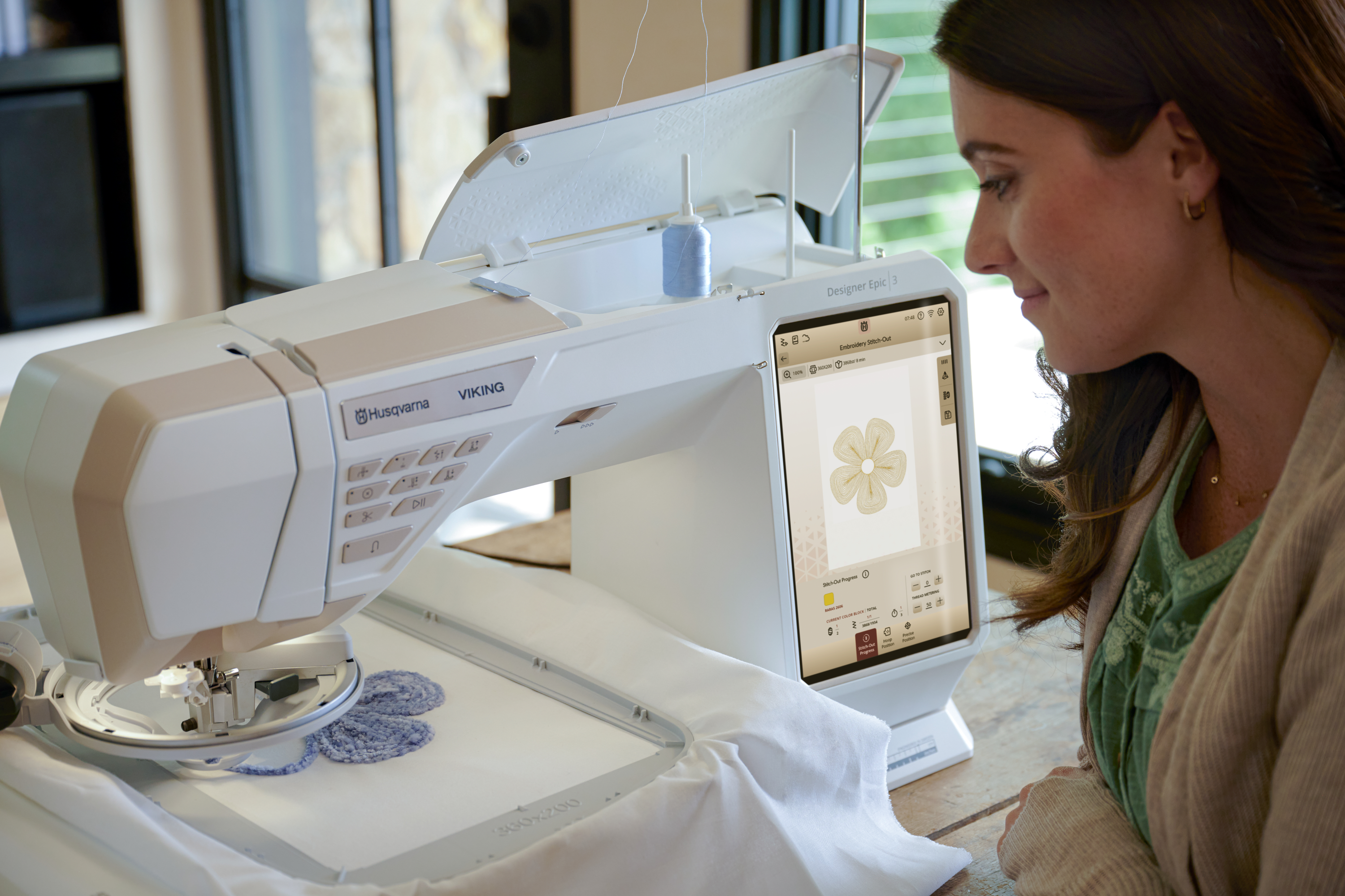 Husqvarna Viking Designer Epic 3 Sewing and Embroidery Machine