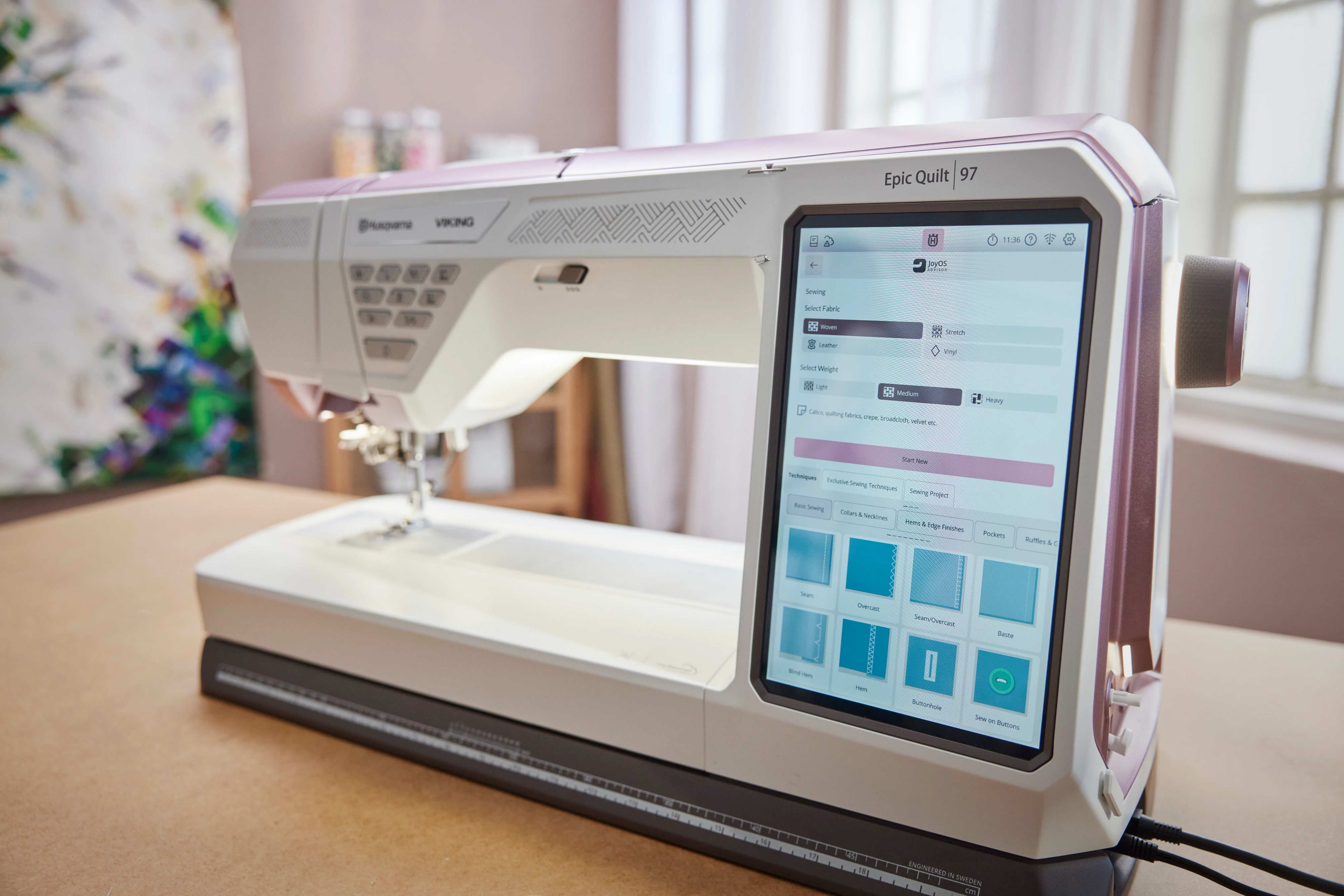 Husqvarna Viking Epic Quilt 97 Sewing Machine with Holiday Gift Package