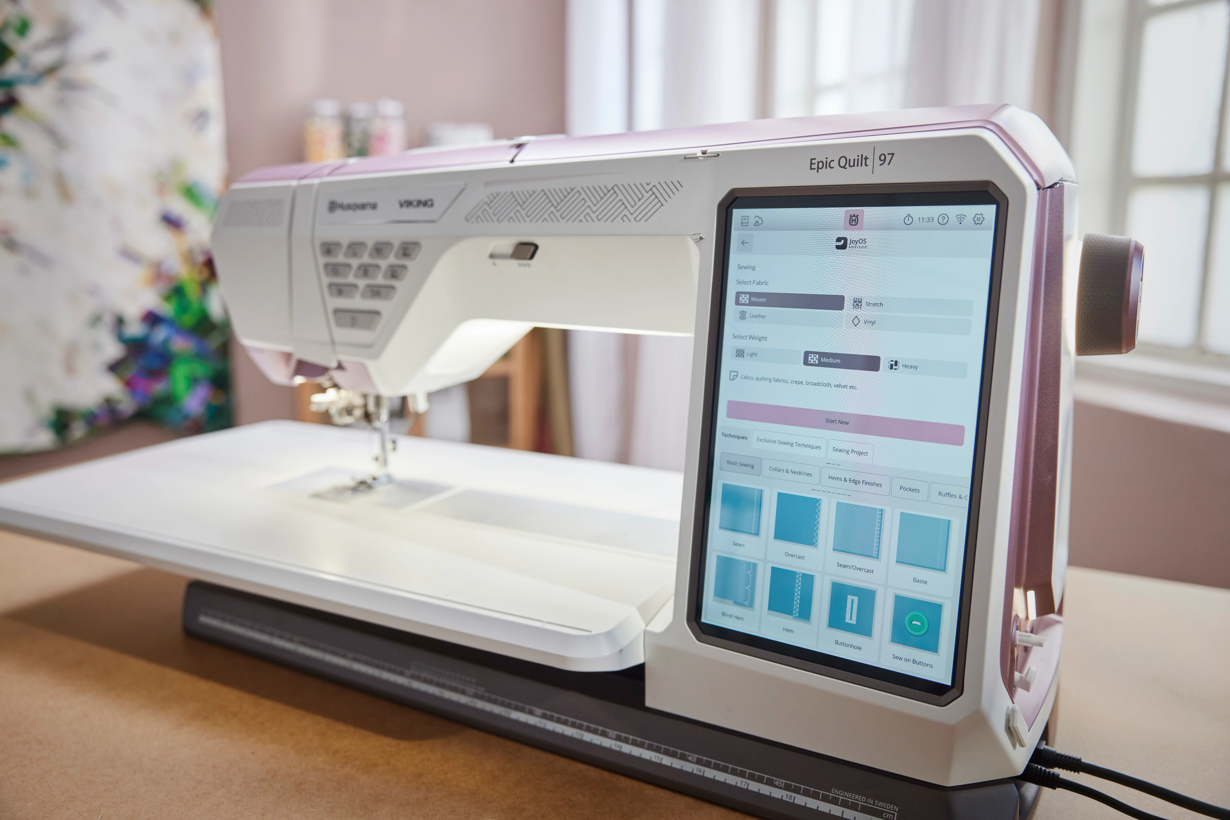 Husqvarna Viking Epic Quilt 97 Sewing Machine with Holiday Gift Package