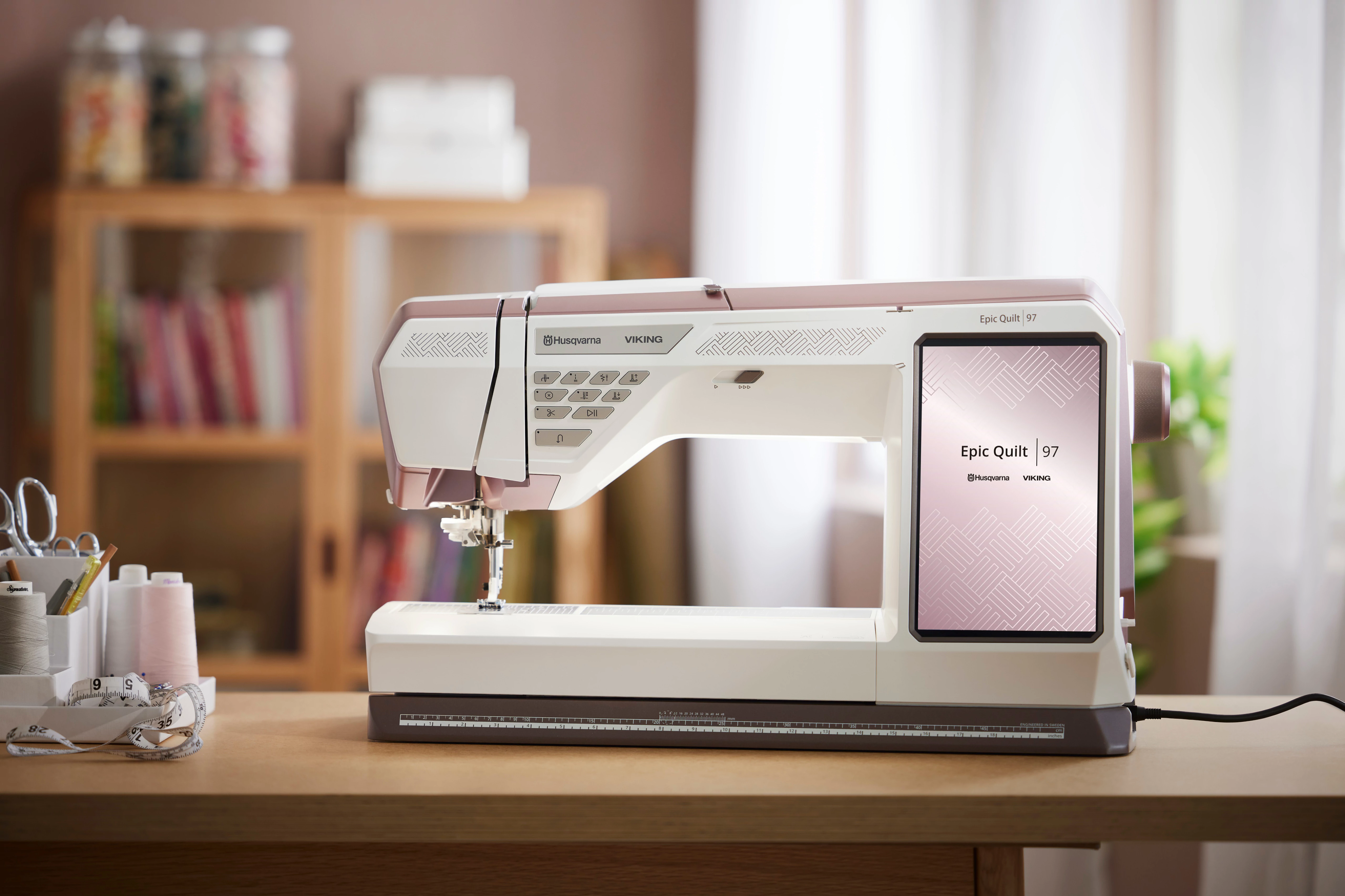 Husqvarna Viking Epic Quilt 97 Sewing Machine with Holiday Gift Package