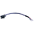A flexible gray cable with a black multi-pin connector on one end and a white multi-pin connector on the other, shown on a plain white background.