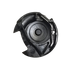 A black plastic circular mechanical component or guard, likely a replacement part for a power tool, shown on a solid white background.