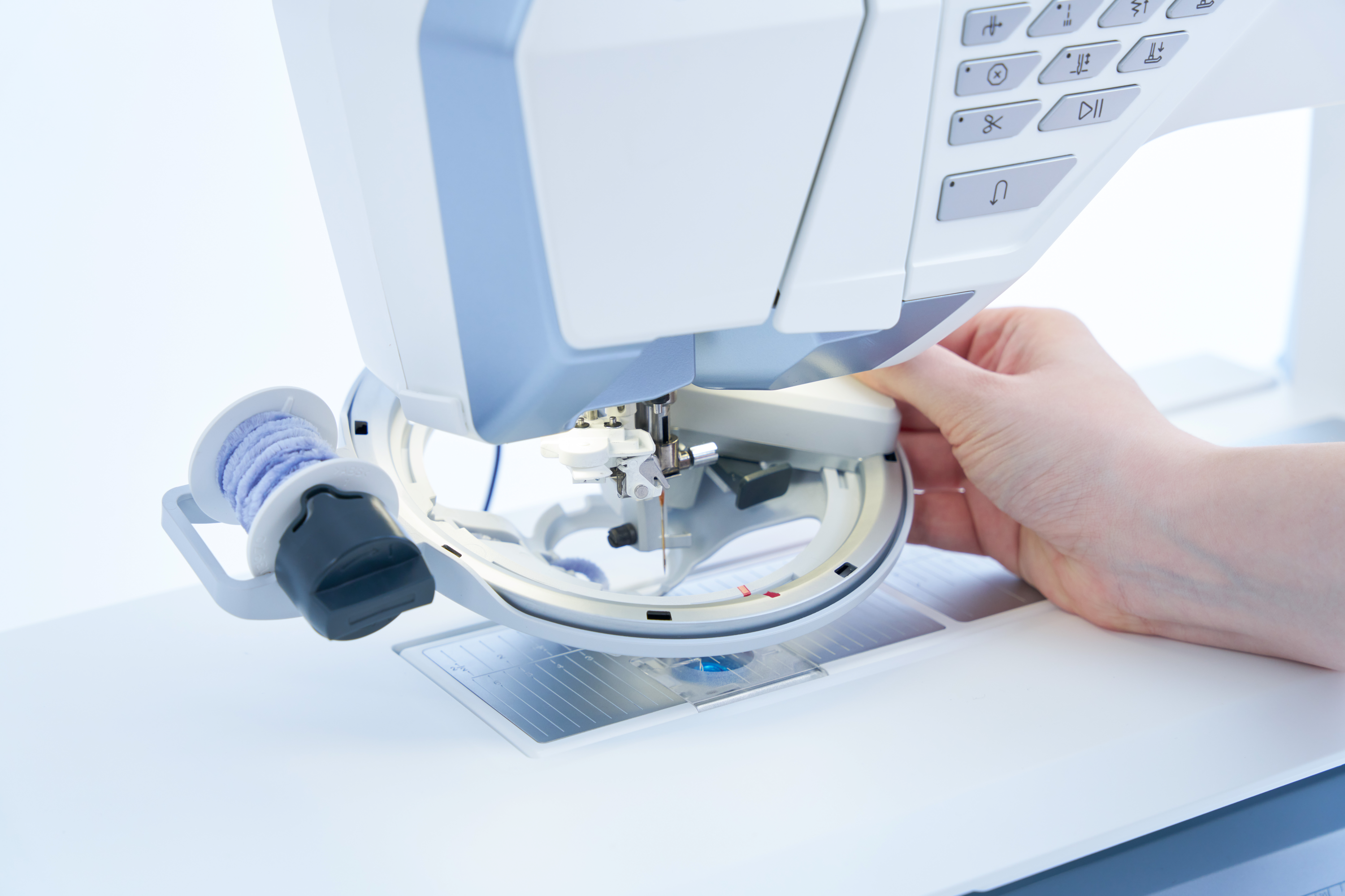 Husqvarna Viking Designer Epic 3 Nordic Frost Sewing and Embroidery Machine Designer Embroidery Attachment Accessory