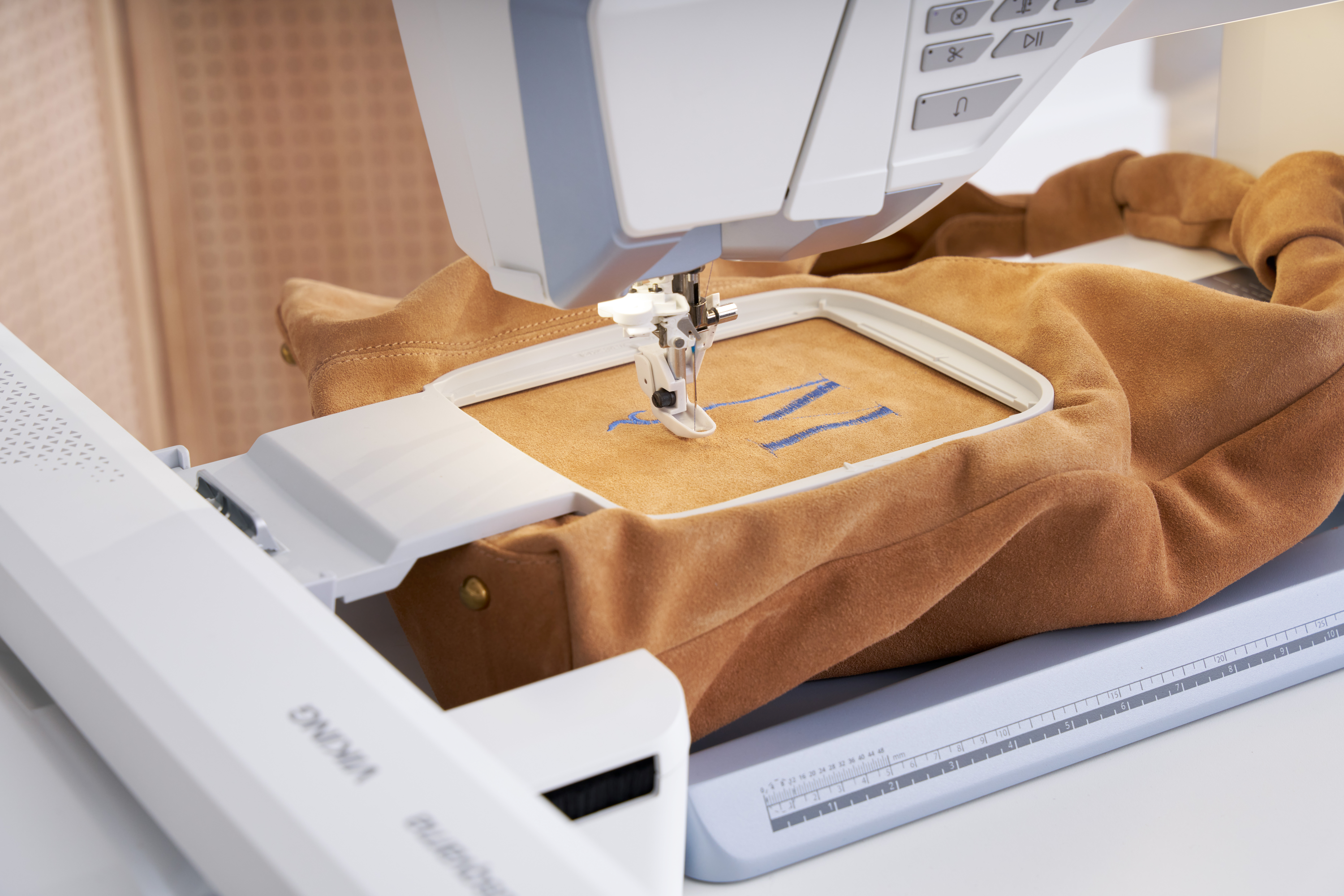 Husqvarna Viking Designer Epic 3 Nordic Frost Sewing and Embroidery Machine Free Arm Hoop