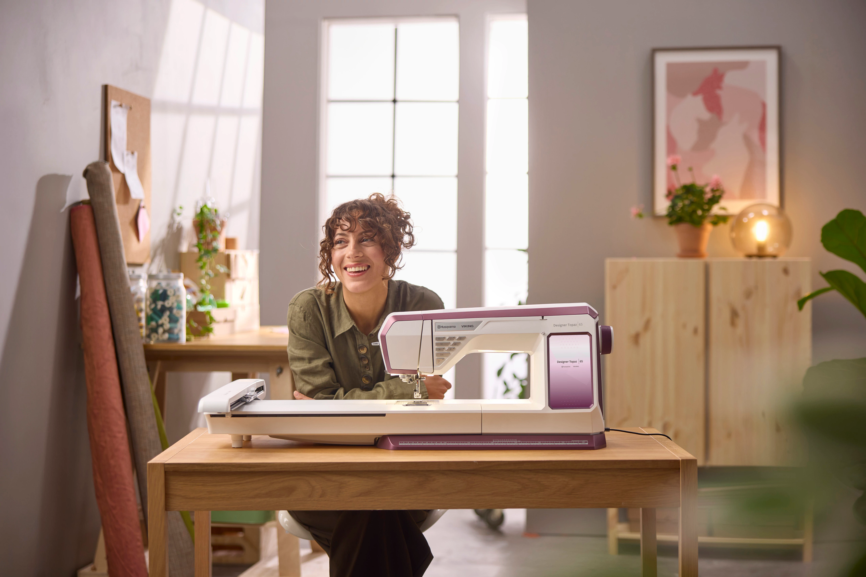 Husqvarna Viking Designer Topaz 65 Sewing and Embroidery Machine Lifestyle